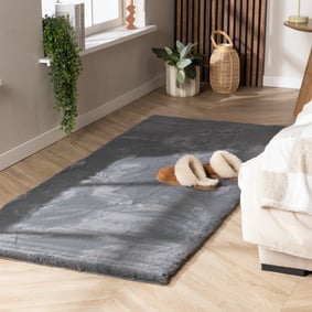 Tapis de couloir doux à poils longs - Comfy Supreme Anthracite - sfeer