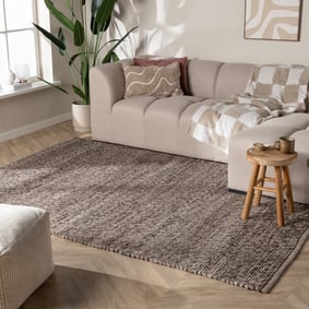 Tapis en laine - Feline Marron/Chiné