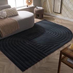 Tapis de forme irrégulière - Wavy Anthracite