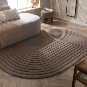 Tapis de forme irrégulière - Arch Taupe