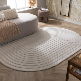 Tapis de forme irrégulière - Arch Crème