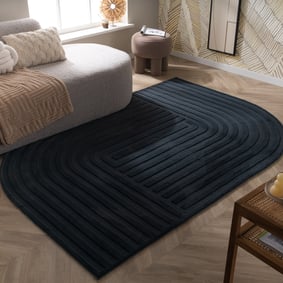 Tapis de forme irrégulière - Lines Anthracite