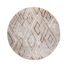 Tapis berbère rond - Blend Diamond Beige - product