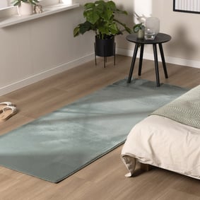 Tapis de couloir doux à poils courts - Cozy Vert