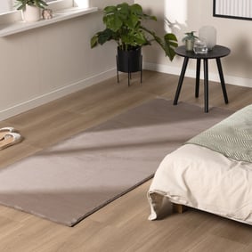 Tapis de couloir doux à poils courts - Cozy Taupe