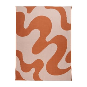 Tapis d'extérieur - Summer Swirl Terracotta - sfeer