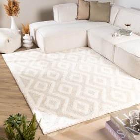 Tapis scandinave - Lova Diamond Crème