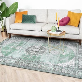 Tapis vintage - Estate Medallion Vert Foncé