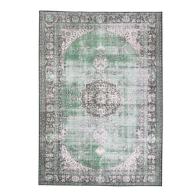 Tapis vintage - Estate Medallion Vert Foncé - product