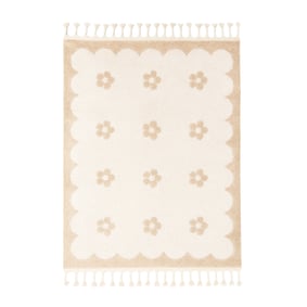 Tapis lavable pour enfant - Moos Flower Crème - sfeer
