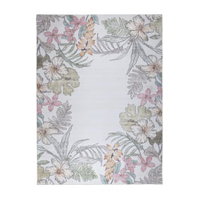 Tapis d’extérieur à fleurs - Poppy Crème - sfeer