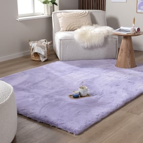 Tapis doux à poils longs - Comfy Supreme Lilas