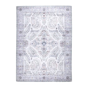 Tapis d'extérieur vintage - Santo Flora Blanc - sfeer