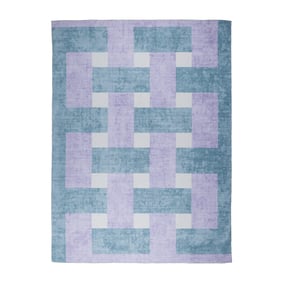 Tapis d'intérieur et d'extérieur rétro - Pop Lines Lilas - sfeer