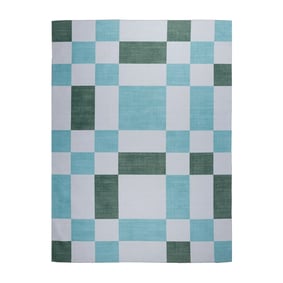 Tapis d'intérieur et d'extérieur rétro - Pop Cubes Vert - sfeer