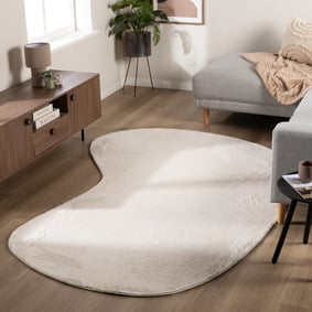 Tapis à poils courts – Cozy Ripple Crème
