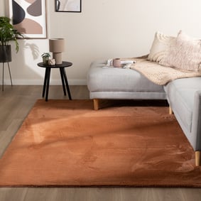Tapis doux à poils courts – Cozy Terracotta