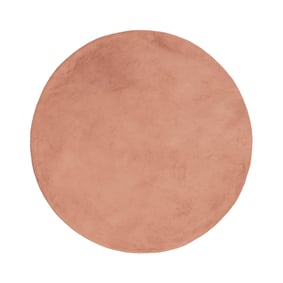 Tapis rond à poils courts – Cozy Rose - sfeer