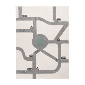 Tapis chambre d'enfant - Bowie Highway Crème - sfeer