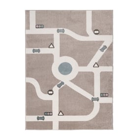 Tapis chambre d'enfant - Bowie Highway Taupe - sfeer
