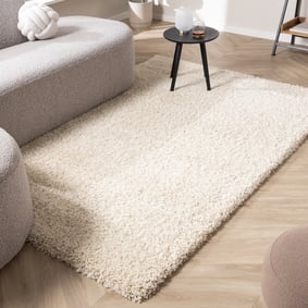 Tapis de luxe à poils longs - Yves Crème