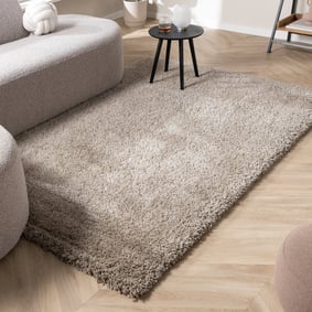 Tapis de luxe à poils longs - Yves Taupe