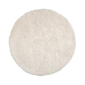 Tapis rond à poils longs - Yves Crème - sfeer