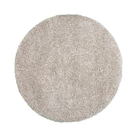 Tapis rond à poils longs - Yves Beige - sfeer