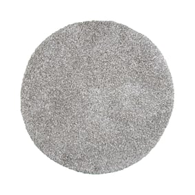 Tapis rond à poils longs - Yves Gris Clair - sfeer