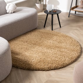 Tapis rond à poils longs - Yves Or