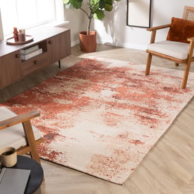 Tapis abstrait – Candice Terracotta