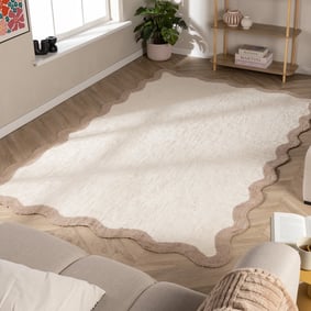 Tapis lavable – Hazy Beige/Crème