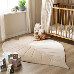 Tapis lavable pour enfant - Coco Leaf Beige
