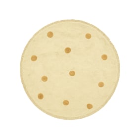 Tapis rond pour chambre d’enfant – Lou Dots Jaune - sfeer