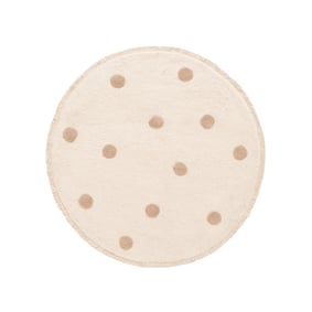 Tapis rond pour chambre d'enfant – Lou Dots Taupe - sfeer