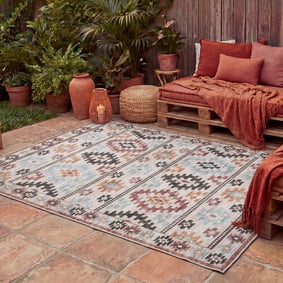 Tapis d'extérieur kilim - Lira Diamond