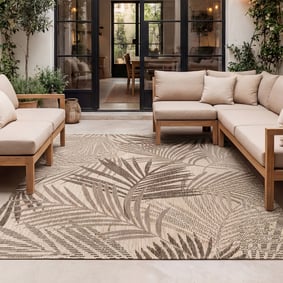 Tapis d'extérieur - Tiga Palm Taupe