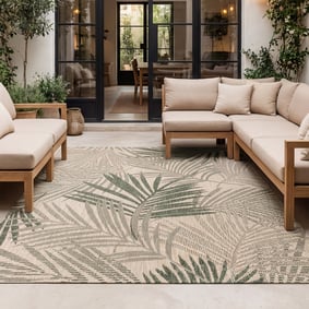 Tapis d'extérieur - Tiga Palm Vert