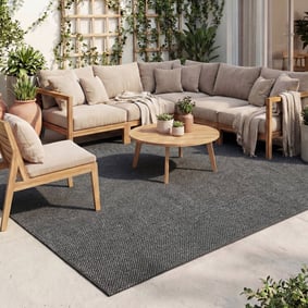 Tapis d'extérieur - Malta Arrow Noir