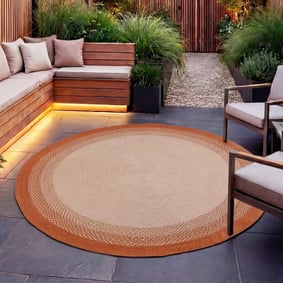 Tapis rond intérieur & extérieur – Florence Terra