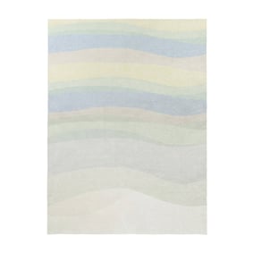 Tapis géométrique – Swing Waves Bleu/Vert - sfeer