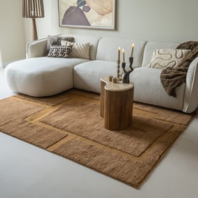 Tapis en laine – Judith Pebble Marron