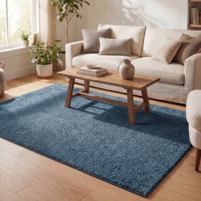 Tapis à poils longs - Lofty Bleu