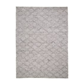 Tapis en laine tressée - Knit Gris - product