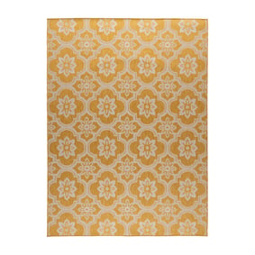Tapis d’extérieur – Rio Flower Jaune - product