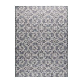 Tapis d’extérieur – Rio Flower Bleu - product