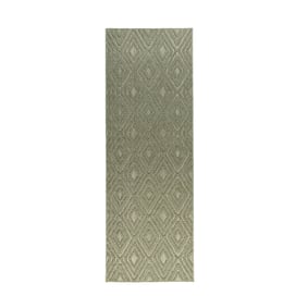 Tapis de couloir – Hidde 3D Diamond Vert - sfeer