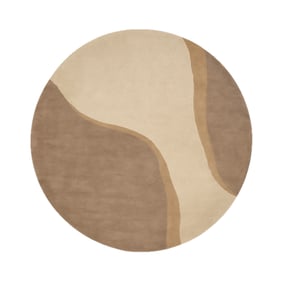 Tapis rond en laine – Vienna Beige - sfeer