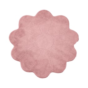 Tapis Enfant Lavable – Coco Fleur Rose Foncé - sfeer