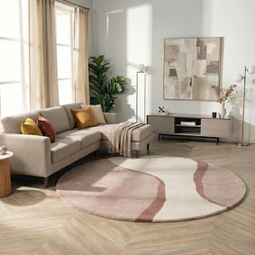 Tapis rond en laine – Vienna Rose